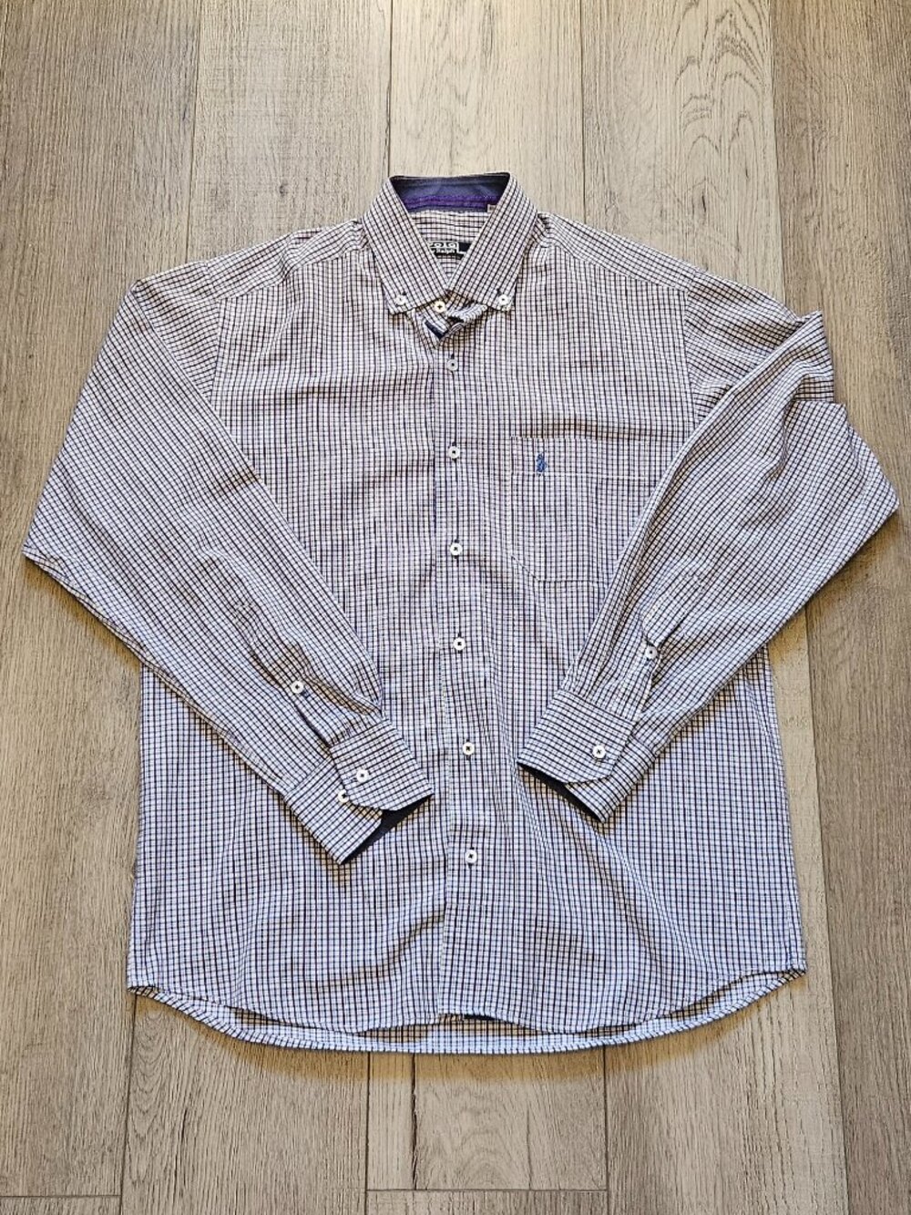 Polo Ralph Lauren Mens Large Long Sleeve Plaid Button Up Shirt Embroidered Pony